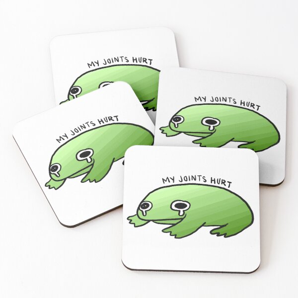 Item preview, My Joints Hurts | Crying Green Gradient Frog designed and sold by iristocat.