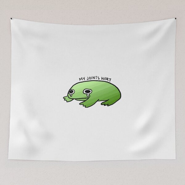 Item preview, My Joints Hurts | Crying Green Gradient Frog designed and sold by iristocat.