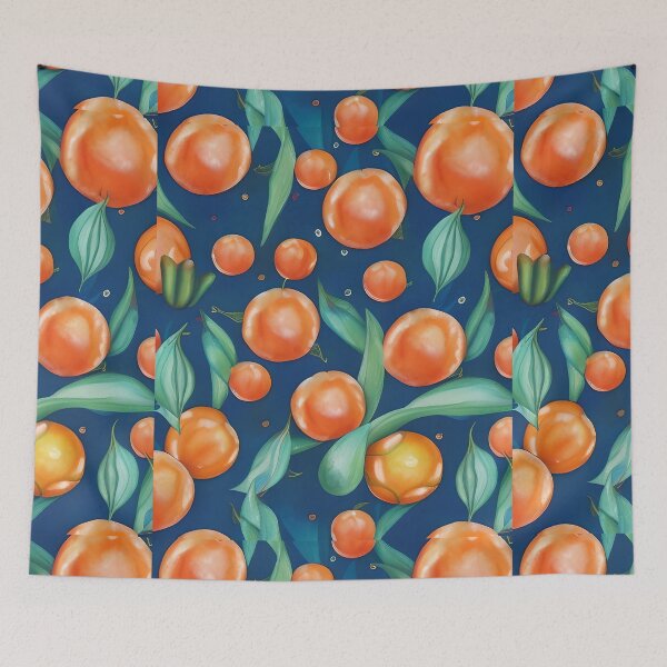 Item preview, ORANGE Blue white PATTERN designed and sold by starfishstuff.