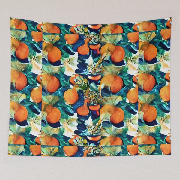 Item preview, ORANGE Blue white PATTERN designed and sold by starfishstuff.