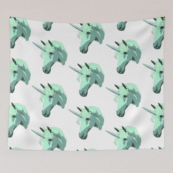 Item preview, Blue Green  unicorn  designed and sold by LeahcarsArt.