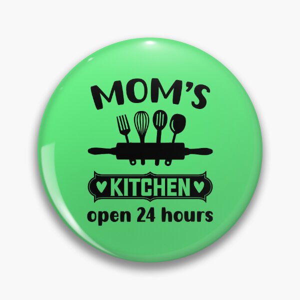 Item preview,  Mom's Kitchen Open 24 Hours, Funny Kitchen Quote, Cooking Quote, Cooking Mama designed and sold by DesignHouse07.