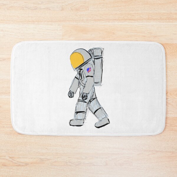 Item preview, “Moonwalk” spaceman illustration designed and sold by Inky-elinky.