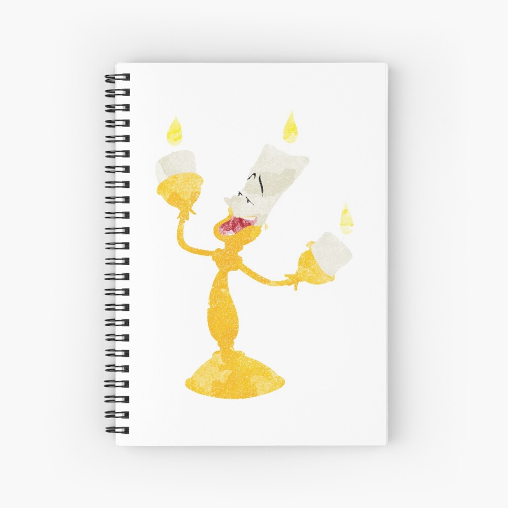Lumi re Beauty And The Beast Watercolour Spiral Notebook For Sale By lumi-re-beauty-and-the-beast-watercolour-spiral-notebook-for-sale-by