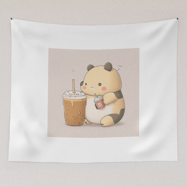 Item preview, Cute Anime character with boba tea designed and sold by GoBeyondChannel.