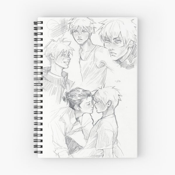 Item preview, gojo and geto sketchbook page designed and sold by qorndoq.