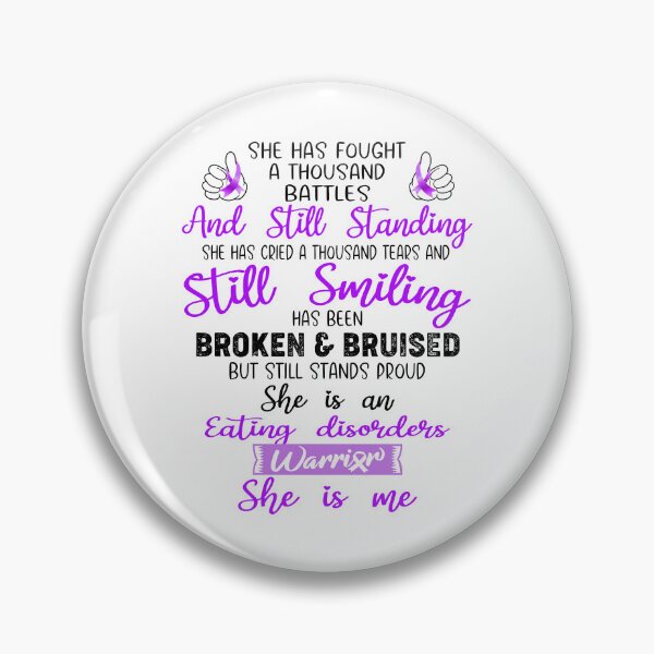 Item preview, Eating disorders Warrior SHE IS ME - Support Eating disorders Fighter Gifts designed and sold by Berriosly.