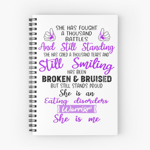 Item preview, Eating disorders Warrior SHE IS ME - Support Eating disorders Fighter Gifts designed and sold by Berriosly.