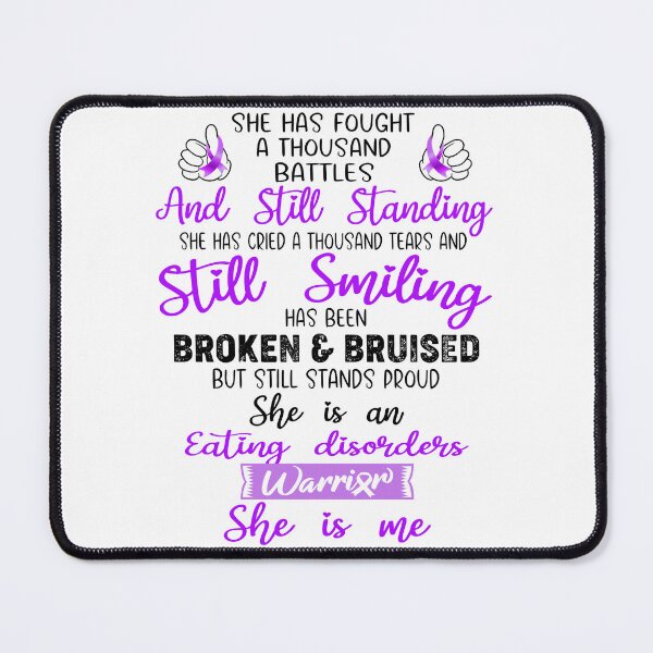 Item preview, Eating disorders Warrior SHE IS ME - Support Eating disorders Fighter Gifts designed and sold by Berriosly.