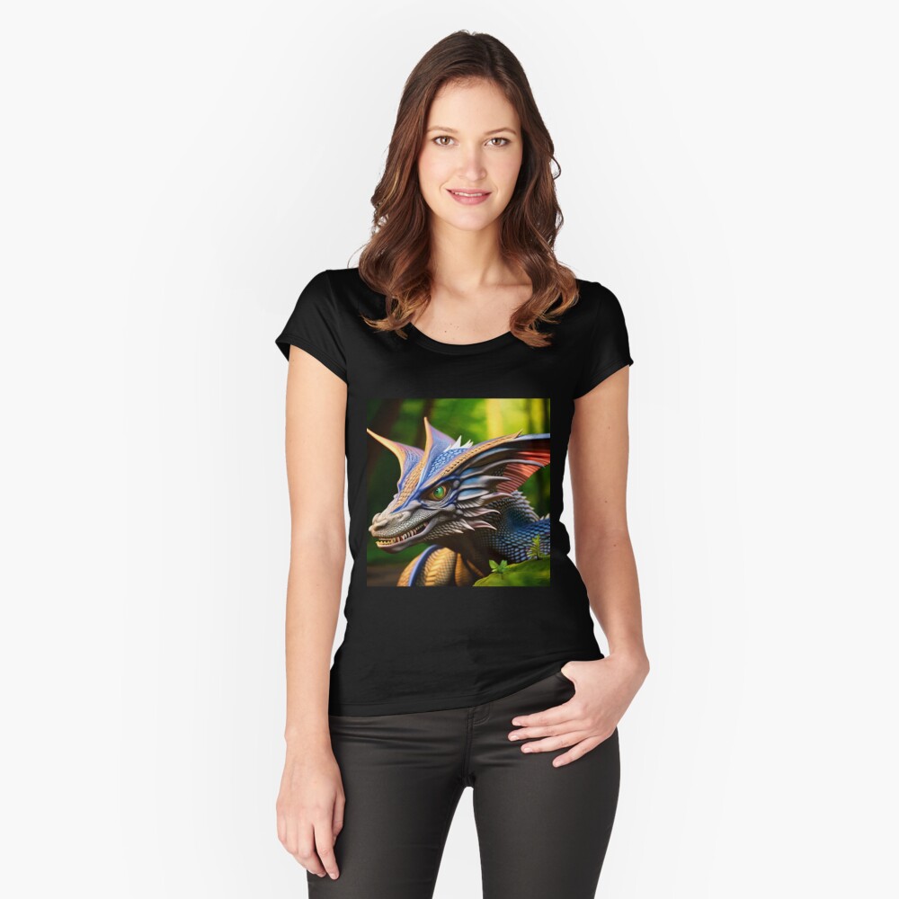 Item preview, Fitted Scoop T-Shirt designed and sold by dragynrain.