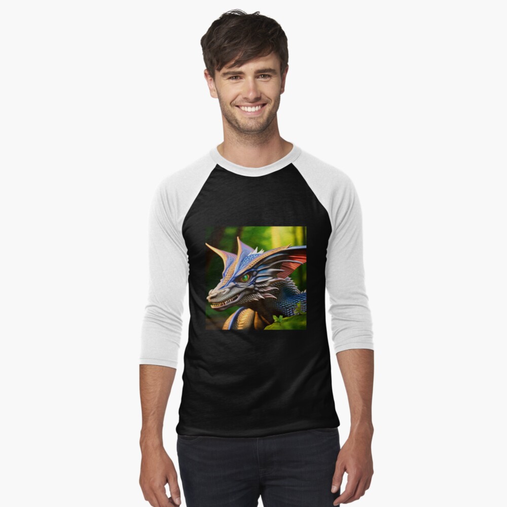 Item preview, Baseball ¾ Sleeve T-Shirt designed and sold by dragynrain.