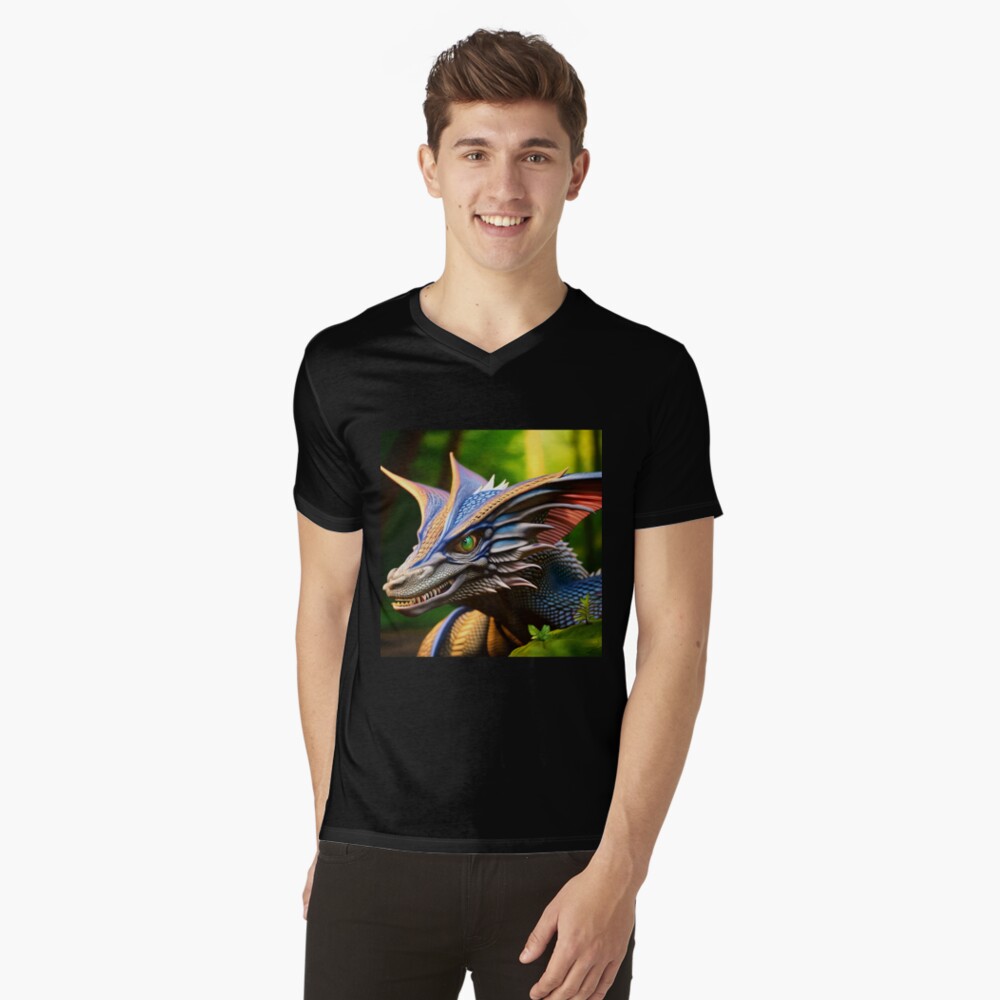 Item preview, V-Neck T-Shirt designed and sold by dragynrain.