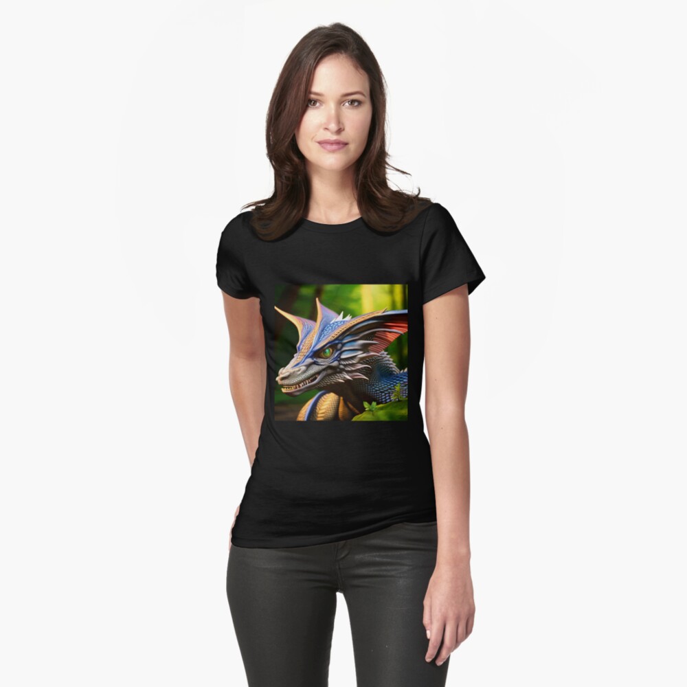 Item preview, Fitted T-Shirt designed and sold by dragynrain.
