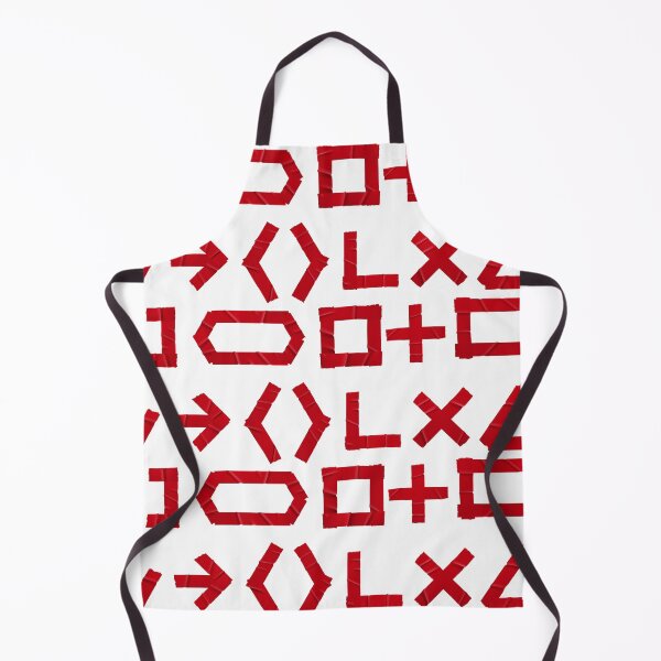 Item preview, Red Glued Tape Patches Signs and Symbols Set designed and sold by Rebekah Hartman.