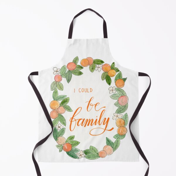 Item preview, I could be family - Wreath of oranges in watercolour with handwritten OFMD quote designed and sold by klbailey.