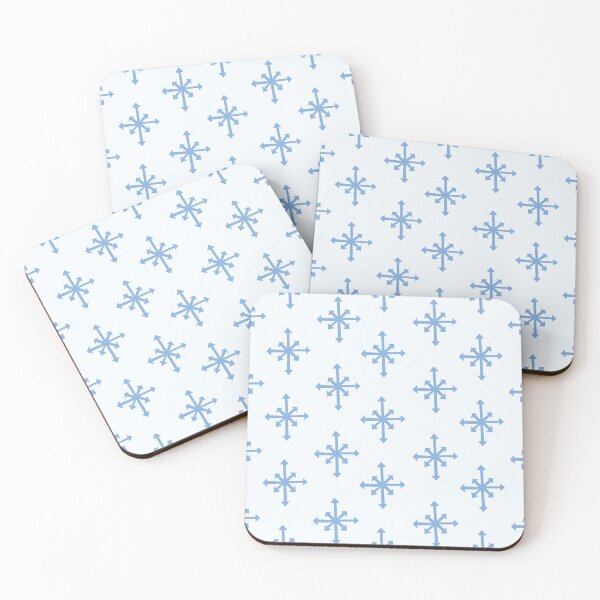 Item preview, Single six point snowflake pattern blues - Large  designed and sold by AngelDawnDesign.