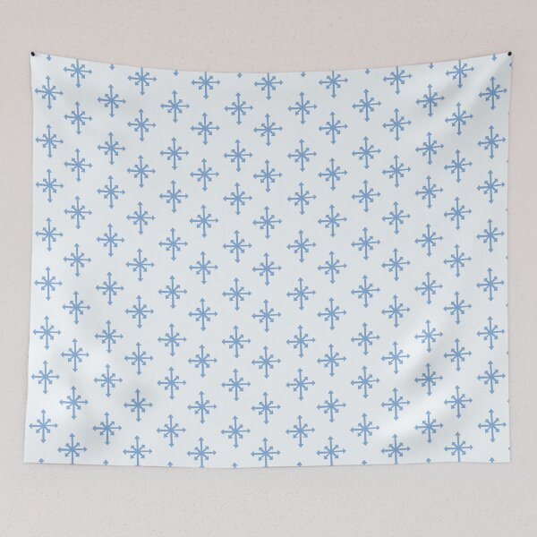Item preview, Single six point snowflake pattern blues - Large  designed and sold by AngelDawnDesign.