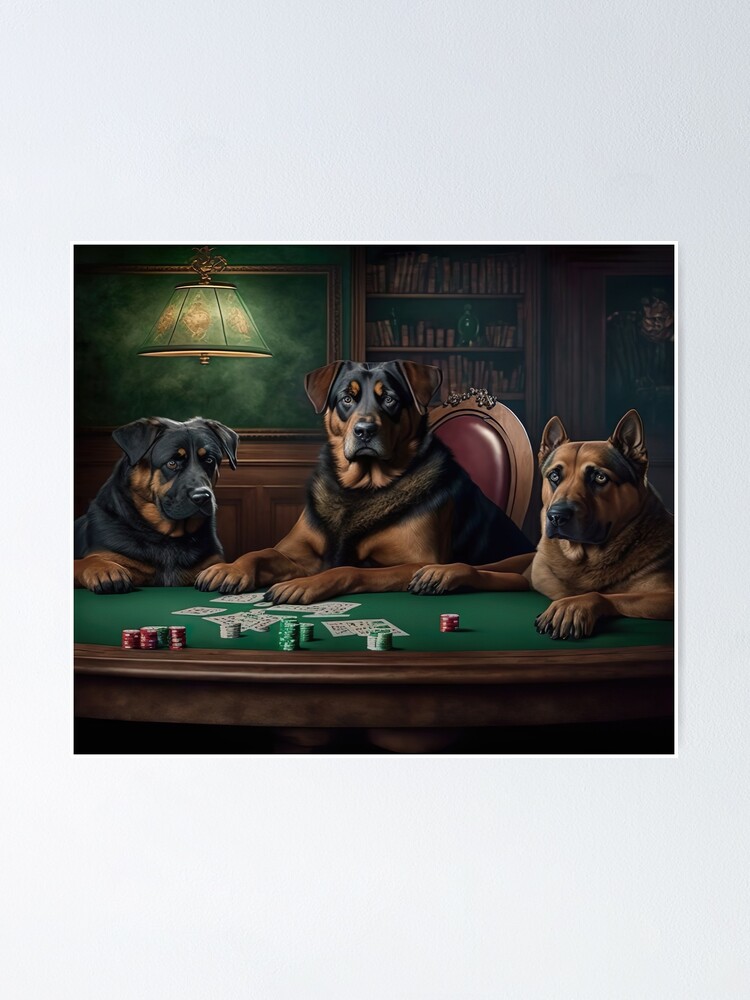 Dogs playing poker original discount
