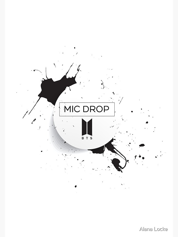 "BTS Mic Drop title" Spiral Notebook for Sale by alanalocke Redbubble