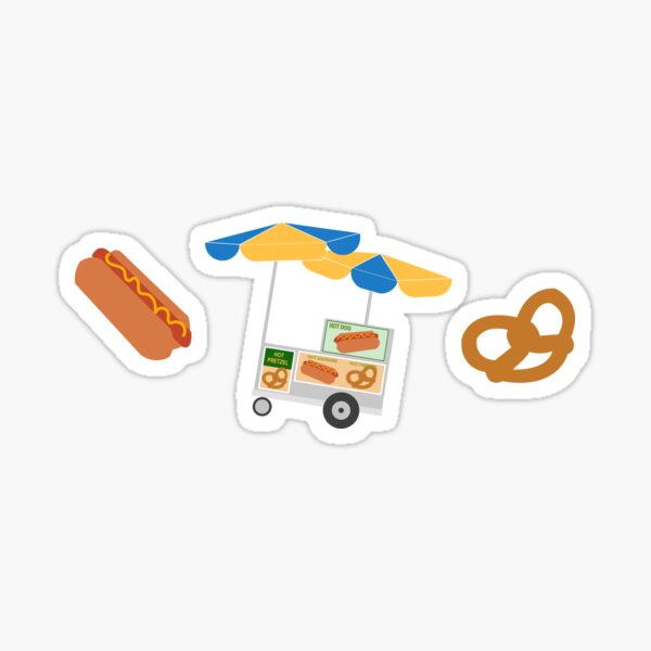 Item preview, NYC Hot Dog Pretzel Pattern designed and sold by Lyman Creative Co..