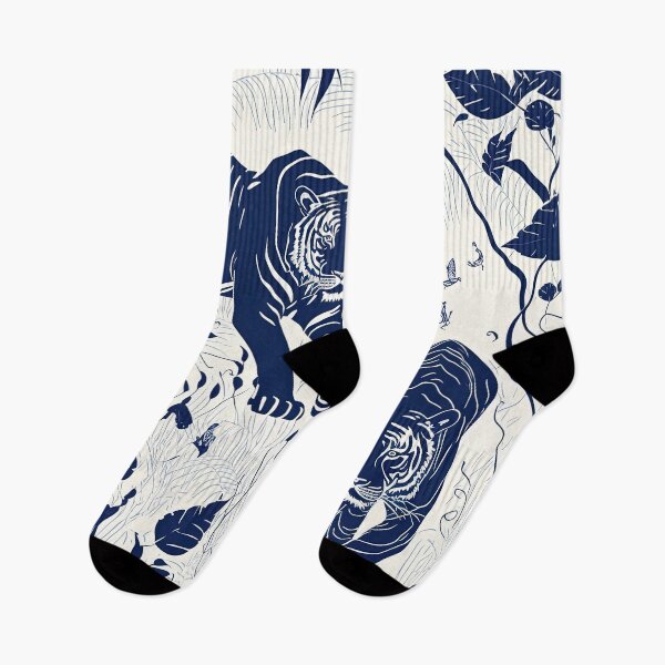Item preview, Blue tiger pattern on a white background. Designer texture print designed and sold by justinasv775.