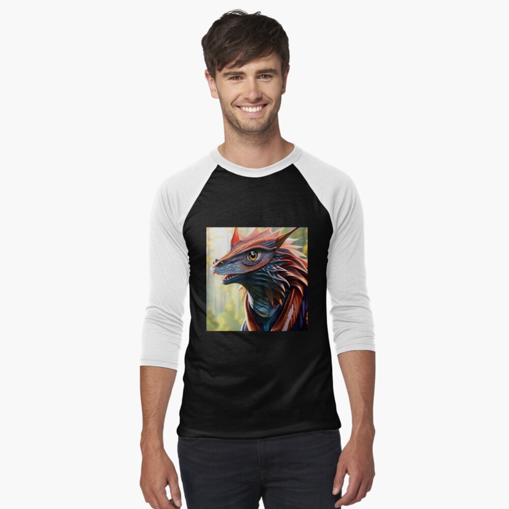 Item preview, Baseball ¾ Sleeve T-Shirt designed and sold by dragynrain.