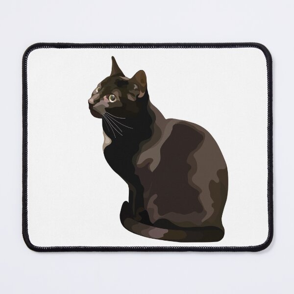 Item preview, Cute black cat watching designed and sold by MiaoMiaoYu.