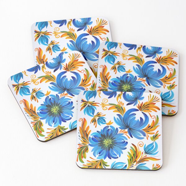 Item preview, Blue Harmony Watercolor Painting designed and sold by Svitlana Prouty.