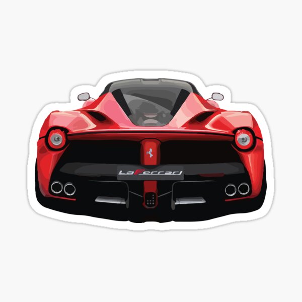 Stickers autocollant I Love Ferrari à partir de 3 euros.