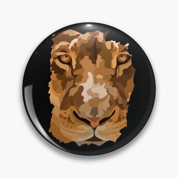 Item preview, African Lion Head Hand Drawn Digital Art Portrait  designed and sold by Lartheviking.