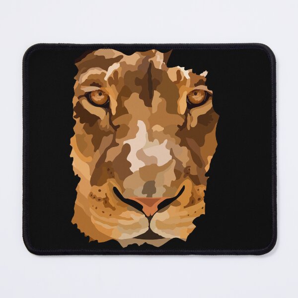 Item preview, African Lion Head Hand Drawn Digital Art Portrait designed and sold by Lartheviking.