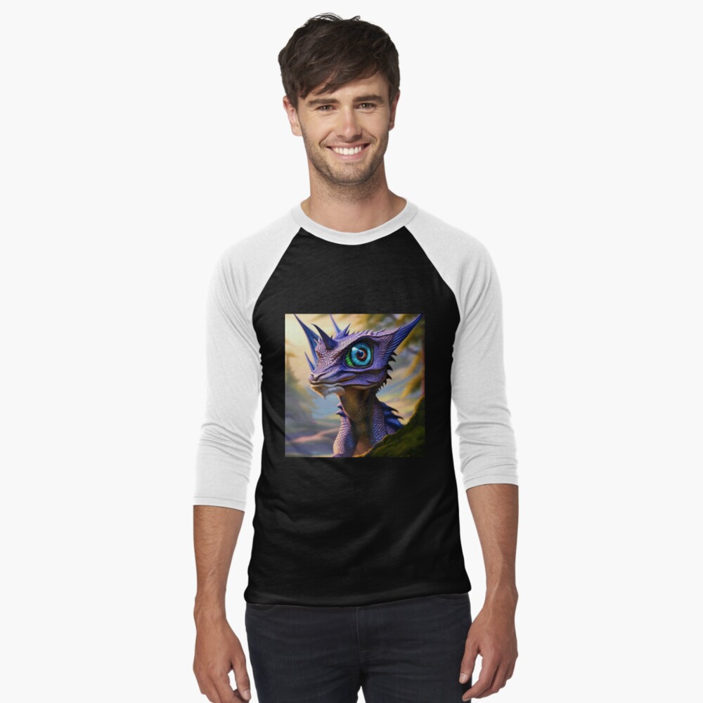 Item preview, Baseball ¾ Sleeve T-Shirt designed and sold by dragynrain.