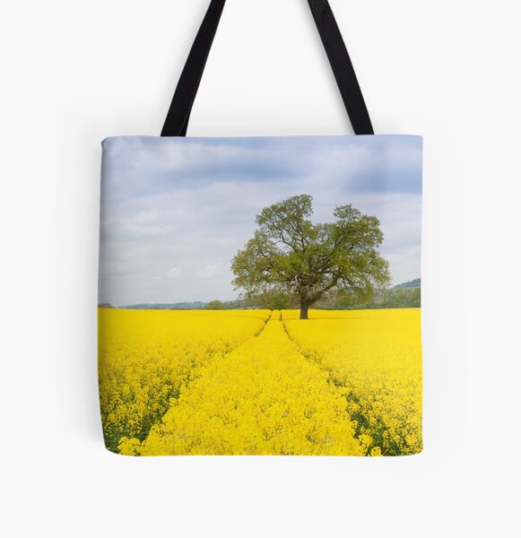 Oil seed rape in full bloom All Over Print Tote Bag