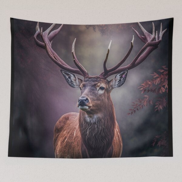 Item preview, Stag Keeping a Watchful Eye designed and sold by UbeeU-Pixels.