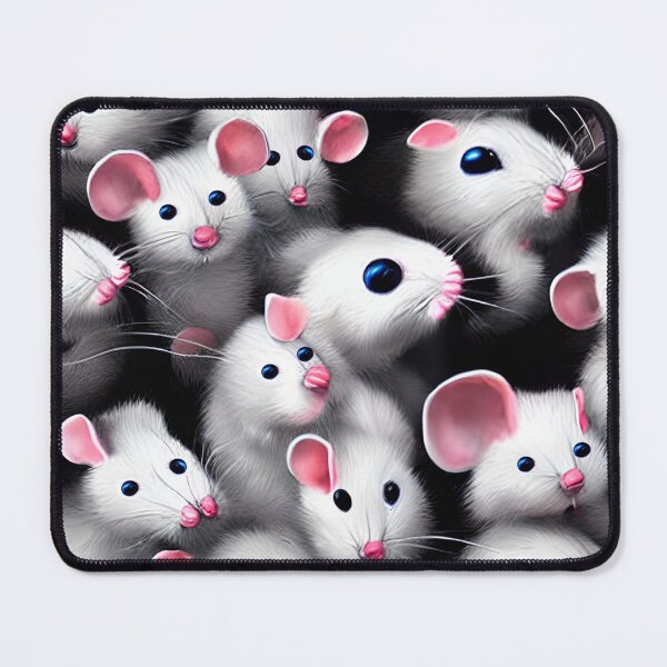 Item preview, White mouse patterns designed and sold by Astralia.