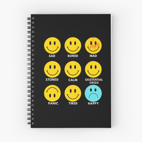 Item preview, Sad Bored Mad Stoned Calm Existential Crisis Panic Tired Happy designed and sold by Express YRSLF.