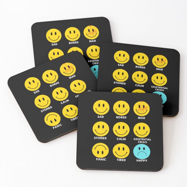 Item preview, Sad Bored Mad Stoned Calm Existential Crisis Panic Tired Happy designed and sold by Express YRSLF.
