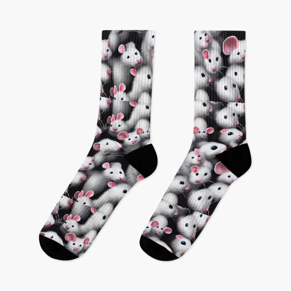 Item preview, White mouse patterns designed and sold by Astralia.