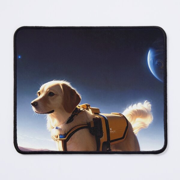 Item preview, Fetching the Cosmos: A Space Dog Art designed and sold by Santisan.
