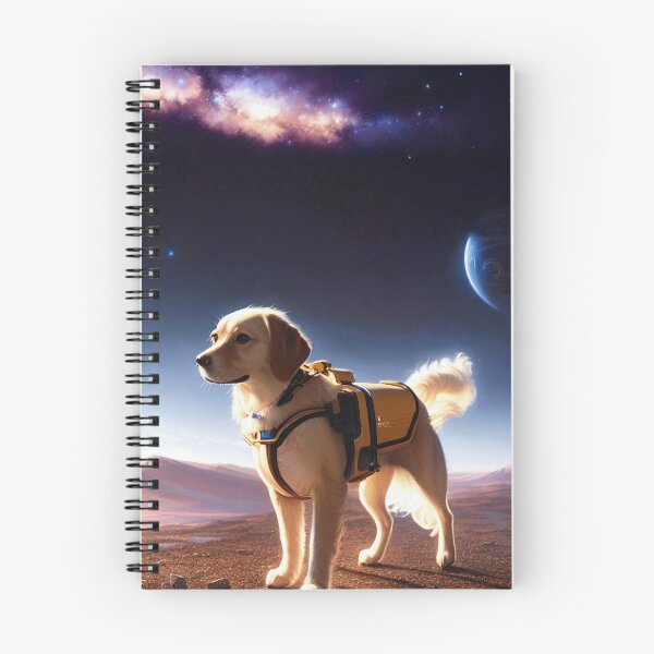 Item preview, Fetching the Cosmos: A Space Dog Art designed and sold by Santisan.