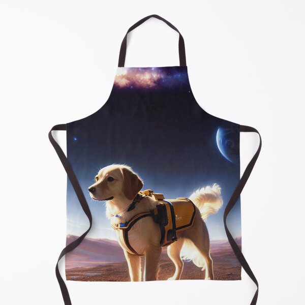 Item preview, Fetching the Cosmos: A Space Dog Art designed and sold by Santisan.