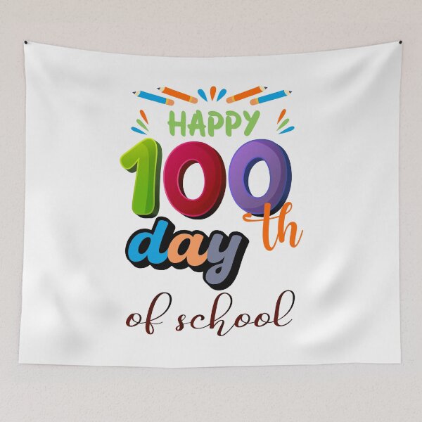 Item preview, HAPPY 100 TH DAY OF SCHOOL designed and sold by AnasDesigner95.