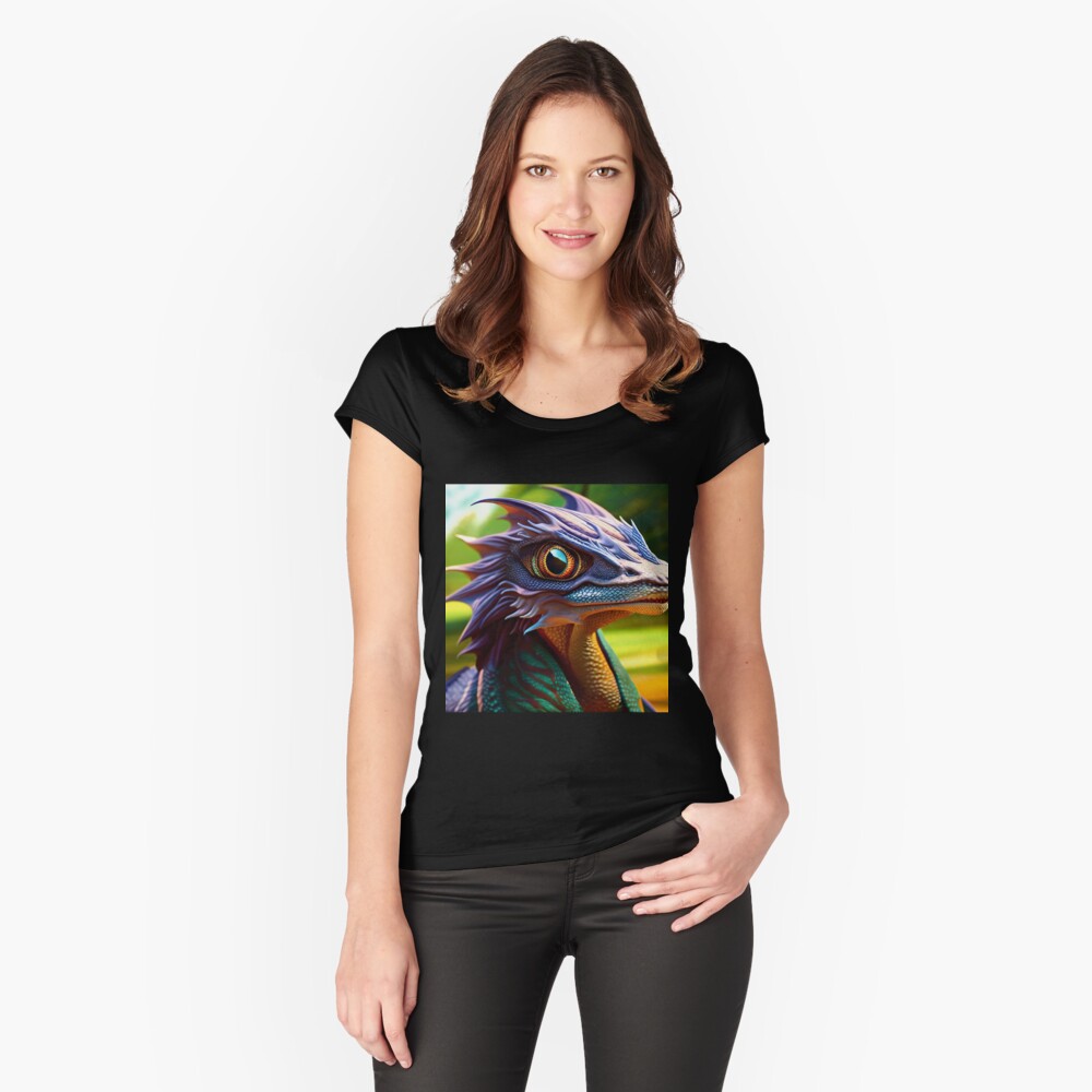 Item preview, Fitted Scoop T-Shirt designed and sold by dragynrain.