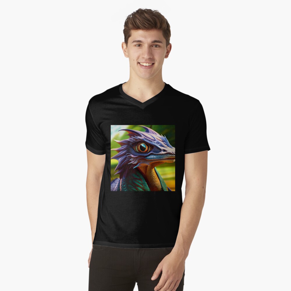 Item preview, V-Neck T-Shirt designed and sold by dragynrain.