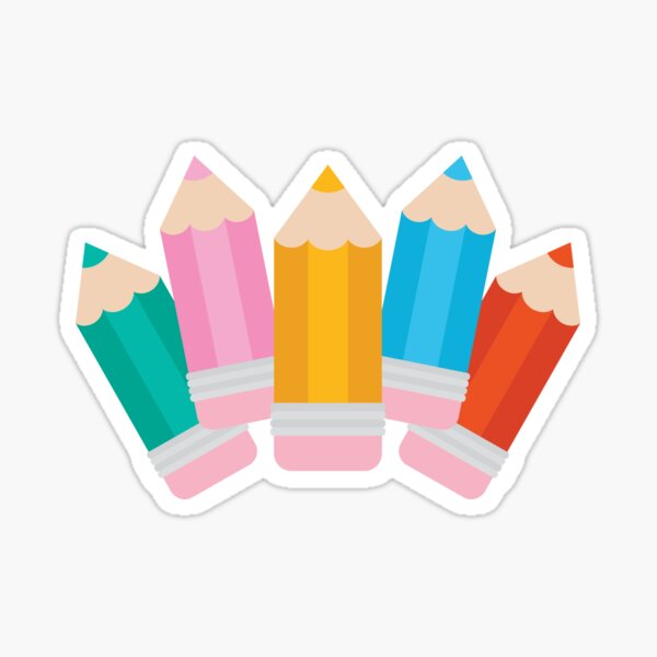 Color Pencil Bouquet Sticker