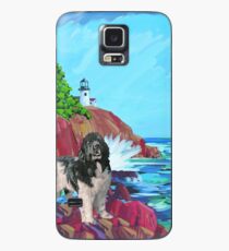 Landseer Newfoundland and Lighthouse Case/Skin for Samsung Galaxy