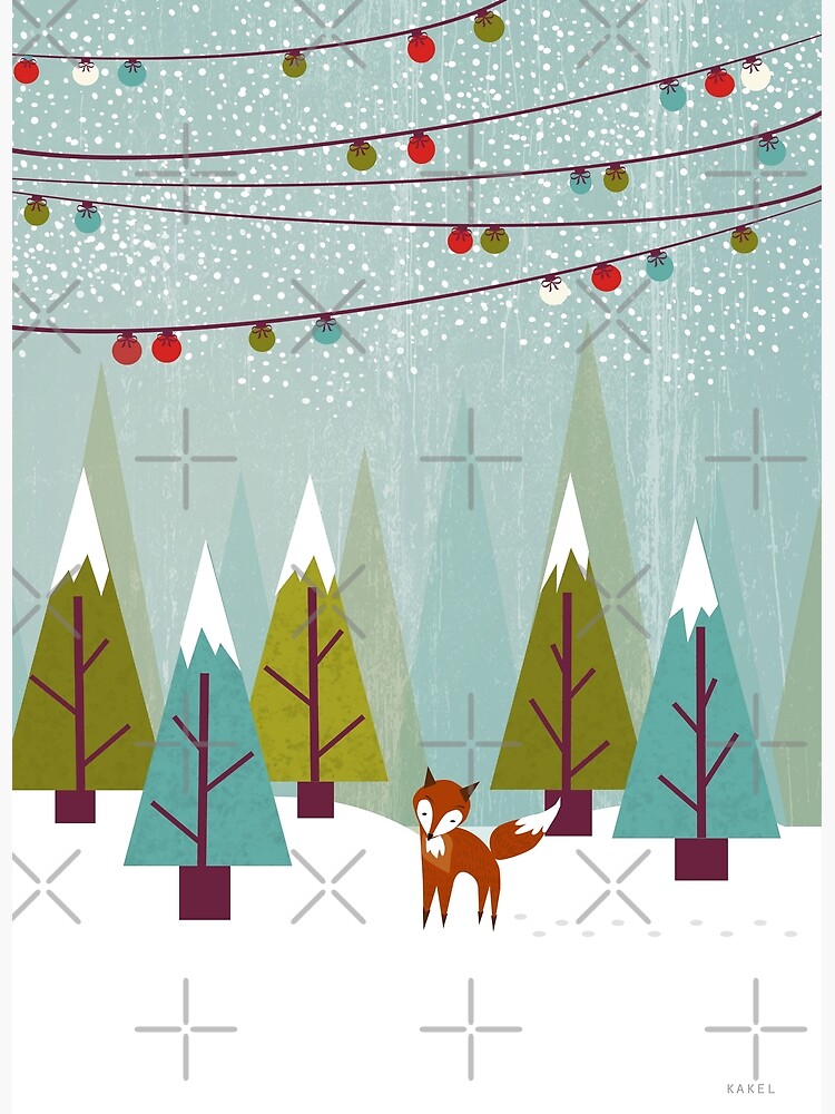 Thumbnail 2 of 2, Postcard, Winter designed and sold by Kakel.