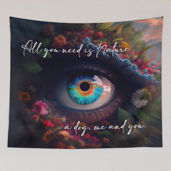 Item preview, live by the sun love by the moon, All you need is us and a Dog. designed and sold by The-Dark-Art.