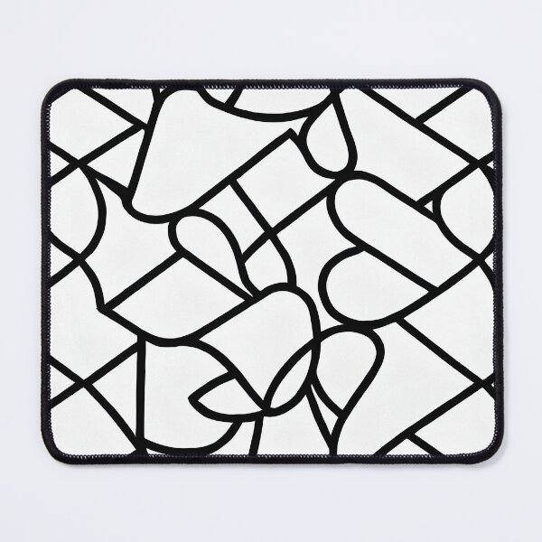 Item preview, Black organic lines modern, simplistic geometric texture pattern designed and sold by UDDesign.