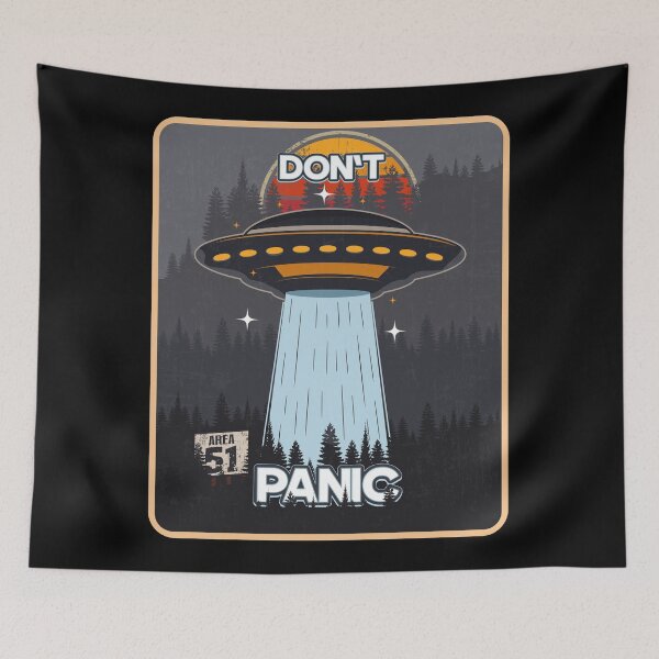 Item preview, UFO DONT PANIC designed and sold by HomeCoquette.